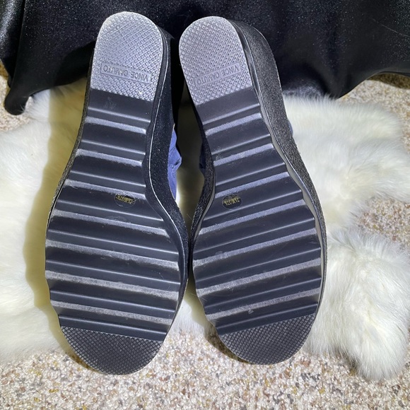 Vince Camuto Navy Wedge Bootie - Picture 2 of 3